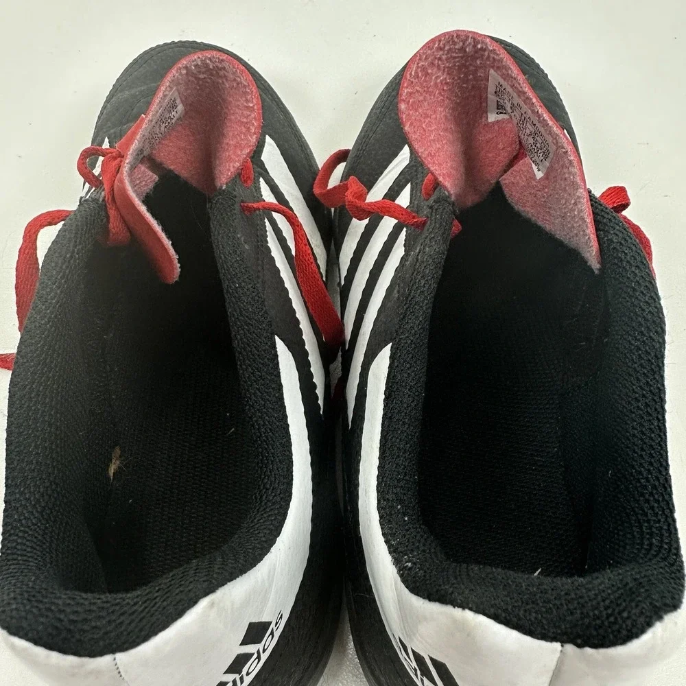 Adidas Mens Goletto TF 6 Soccer Shoes Black G26369 Stripe Low Top Cleats‎ Sz 6.5